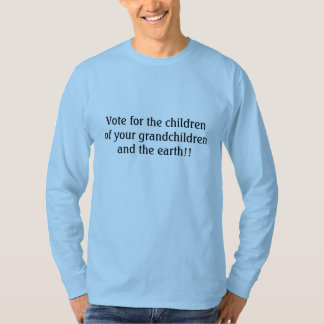Blue Responsible Voting Election Phrase Saying T-Shirt