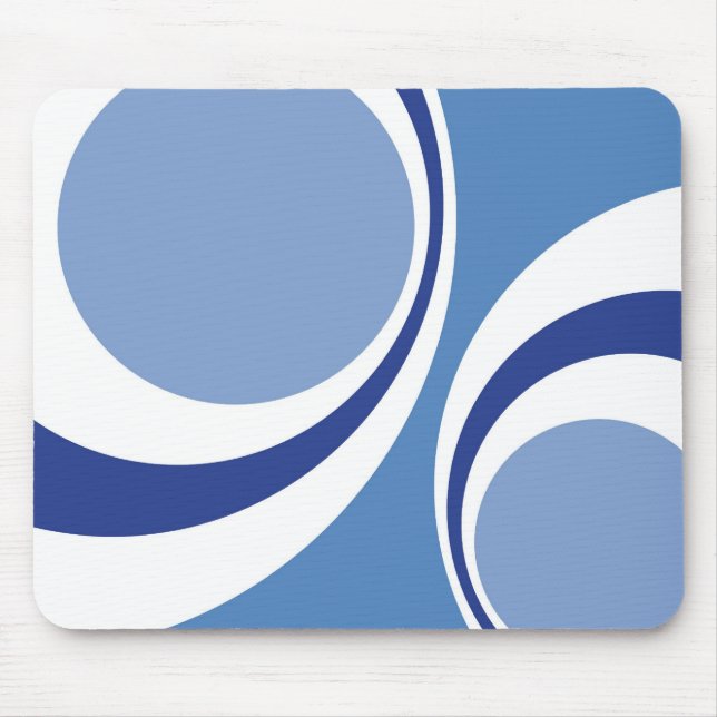 blue retro mouse pad (Front)