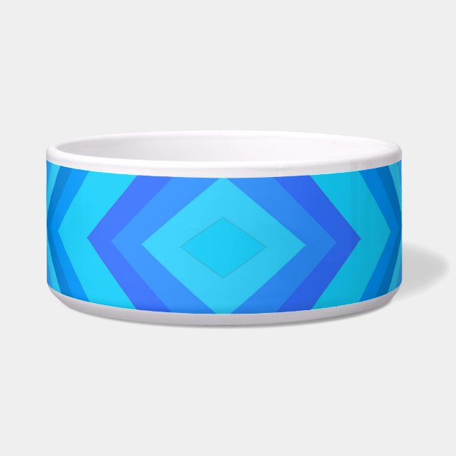 Blue Retro Pattern Bowl (Front)