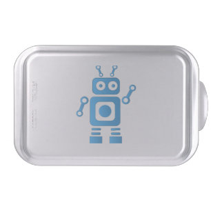 Blue Retro Robot Cake Pan