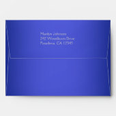 Blue Return Address Envelope for 5x7 Sizes (Back (Top Flap))