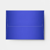 Blue Return Address Envelope for Reply Card (Back (Top Flap))