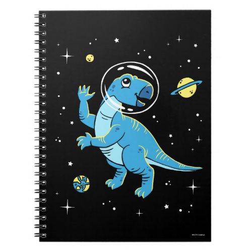 Blue Rhabdodon Dinos In Space Notebook