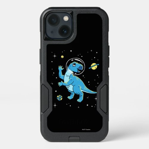 Blue Rhabdodon Dinos In Space iPhone 13 Case