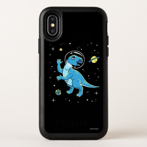 Blue Rhabdodon Dinos In Space OtterBox Symmetry iPhone X Case