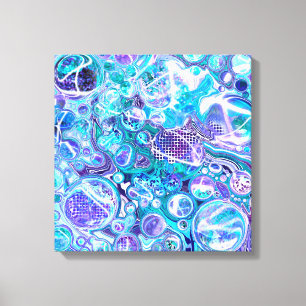 Blue Rhapsody   Abstract Art Canvas Print