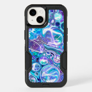 Blue Rhapsody Abstract Art OtterBox iPhone 14 Case
