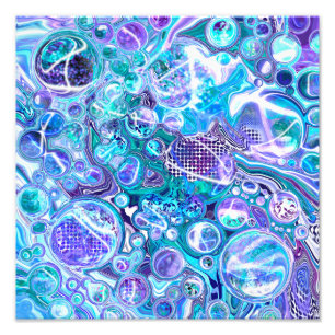 Blue Rhapsody   Abstract Art Photo Print