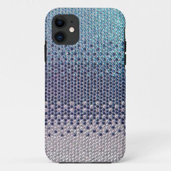 Blue Rhinestone Glitter Bling  Iphone 5 Case by ConstanceJudes at Zazzle