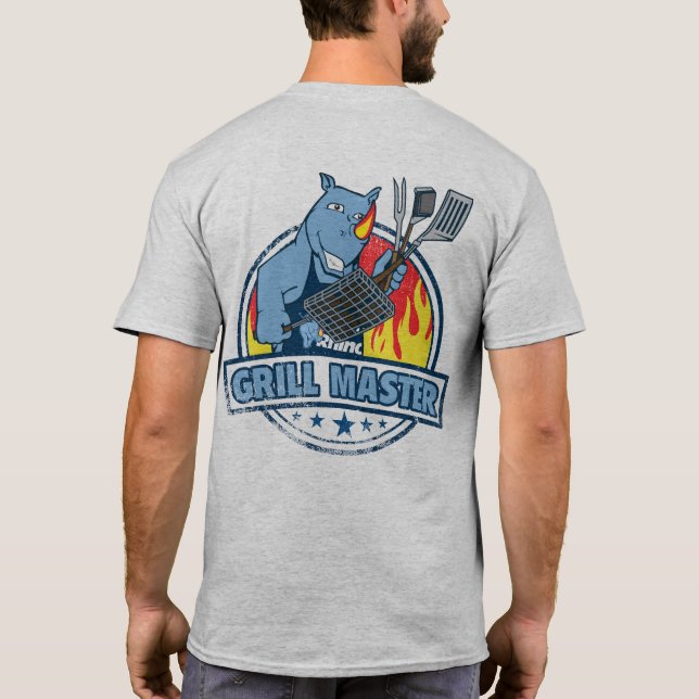 Blue Rhino "Grill Master" Men's T-Shirt (Back)