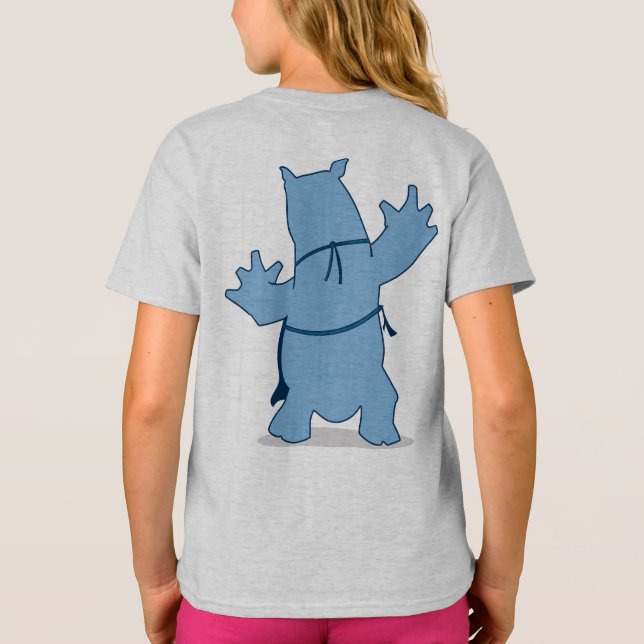 Blue Rhino "Rhino" Girls' T-Shirt (Back)