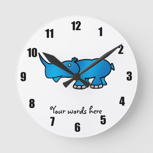 Blue rhino round clock