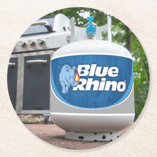 Blue Rhino Round Paper Coaster
