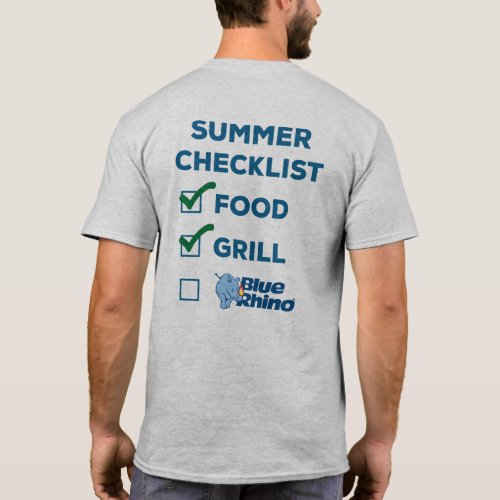 Blue Rhino Summer Checklist Mens T_Shirt