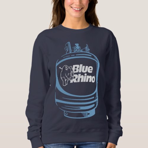Blue Rhino Tank Dark Womens Sweatshirt
