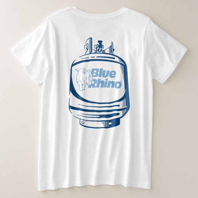 Blue Rhino "Tank" Plus Size T-Shirt (Design Back)