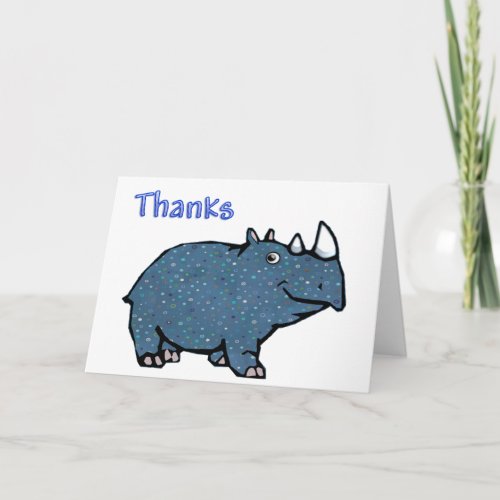 Blue Rhino thanks Thank You Card