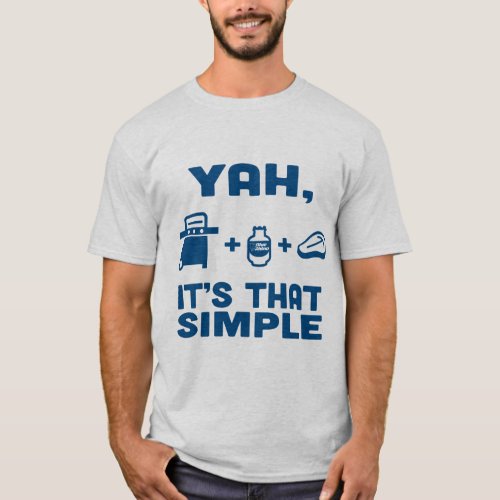 Blue Rhino Yah Its That Simple Mens T_Shirt