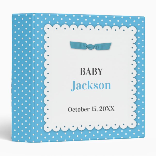 Blue Ribbon Baby Binder (Front/Spine)
