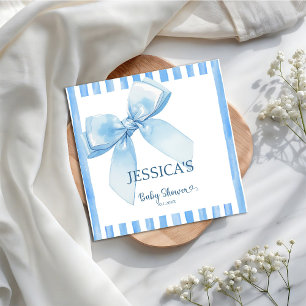 Blue Ribbon Baby Boy Luncheon Welcome Napkins