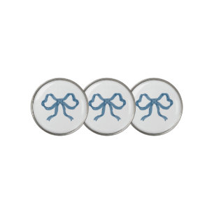 Blue Ribbon Bow Golf Ball Marker