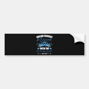Blue Ribbon Colon Cancer Girl Survivor Bumper Sticker