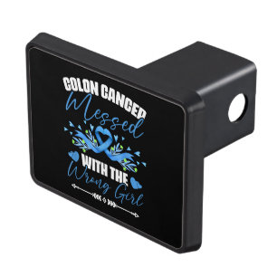 Blue Ribbon Colon Cancer Girl Survivor Hitch Cover