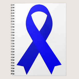 Blue Ribbon Colon Cancer POTS Huntington's Disease Notebook