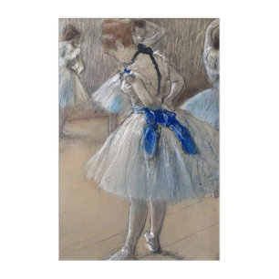 Blue Ribbon Dancer Edgar Degas Acrylic Print