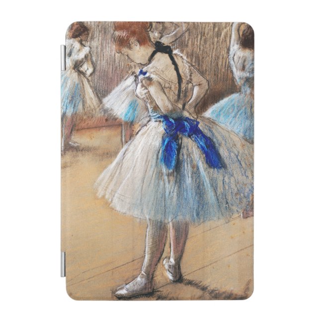 Blue Ribbon Dancer, Edgar Degas iPad Mini Cover (Front)