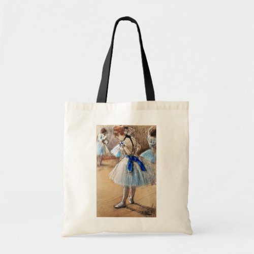 Blue Ribbon Dancer Edgar Degas Tote Bag