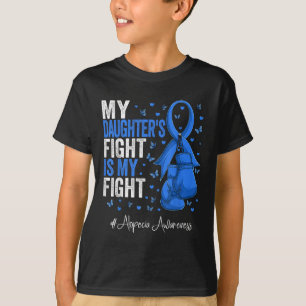 Blue Ribbon Daughter Alopecia Awareness T-Shirt