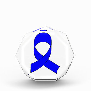 Blue Ribbon Drawing Acrylic Award