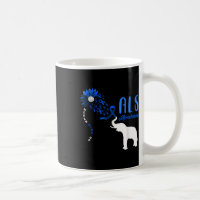 Blue Ribbon Elephant Als Warrior Support Als Aware