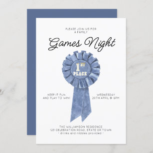 Game Night Invitation Family Game Night Casino Party 