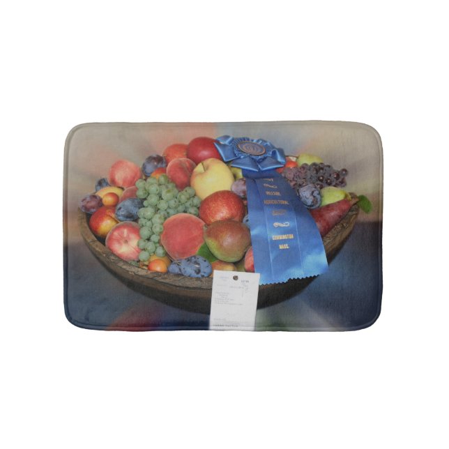 Blue Ribbon Fruit Bowl Bathroom Mat (Front)