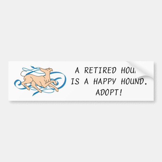 Blue Ribbon Hound Bumper Sticker (Front)