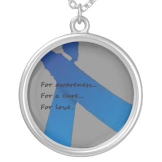 Blue Ribbon Necklace
