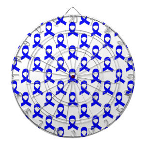 Blue Ribbon Pattern Dart Board