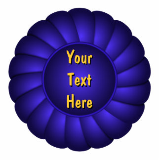 Blue Ribbon Rosette to Personalize Cutout