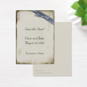Blue Ribbon Save the Date (Desk)