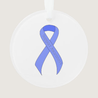 Blue Ribbon Support Awareness Ornament