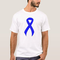 Blue Ribbon Support Awareness T-Shirt
