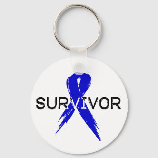 Blue Ribbon -Survivor Keychain