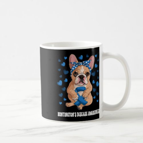 Blue Ribbon Survivor Warrior Huntingtons Disease  Coffee Mug