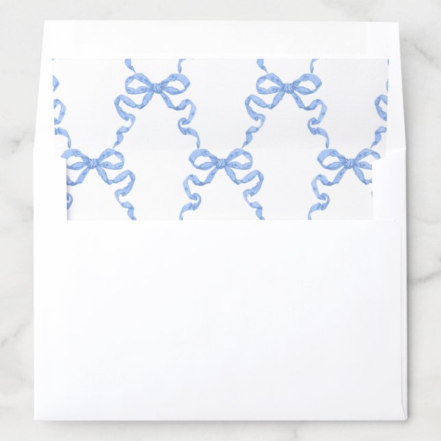 Blue Ribbon Trellis  Envelope Liner (In Envelope)