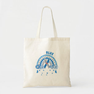 Blue Ribbon Wear Blue For Son Diabetes Awareness Tote Bag