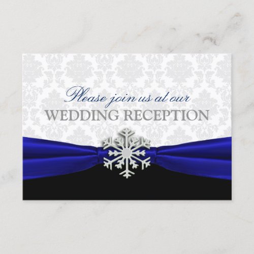 Blue Ribbon Winter Wedding Reception Enclosure