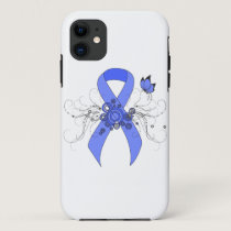Blue Ribbon with Butterfly iPhone 11 Case