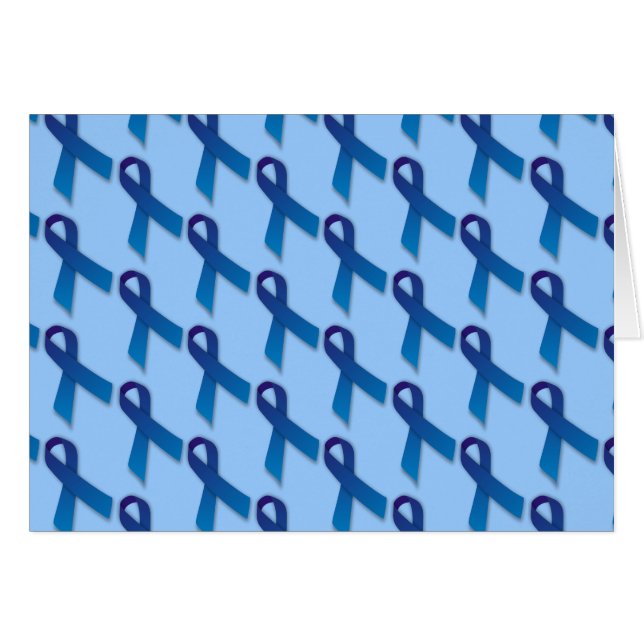 Blue Ribbons Pattern Cards (Front Horizontal)